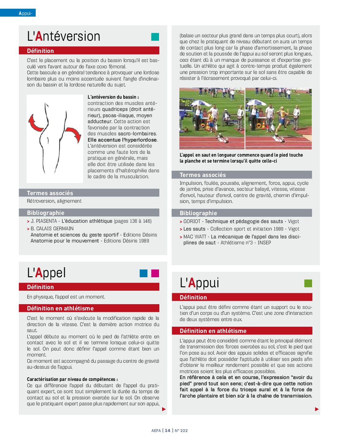 N°222 Lexique Athlé