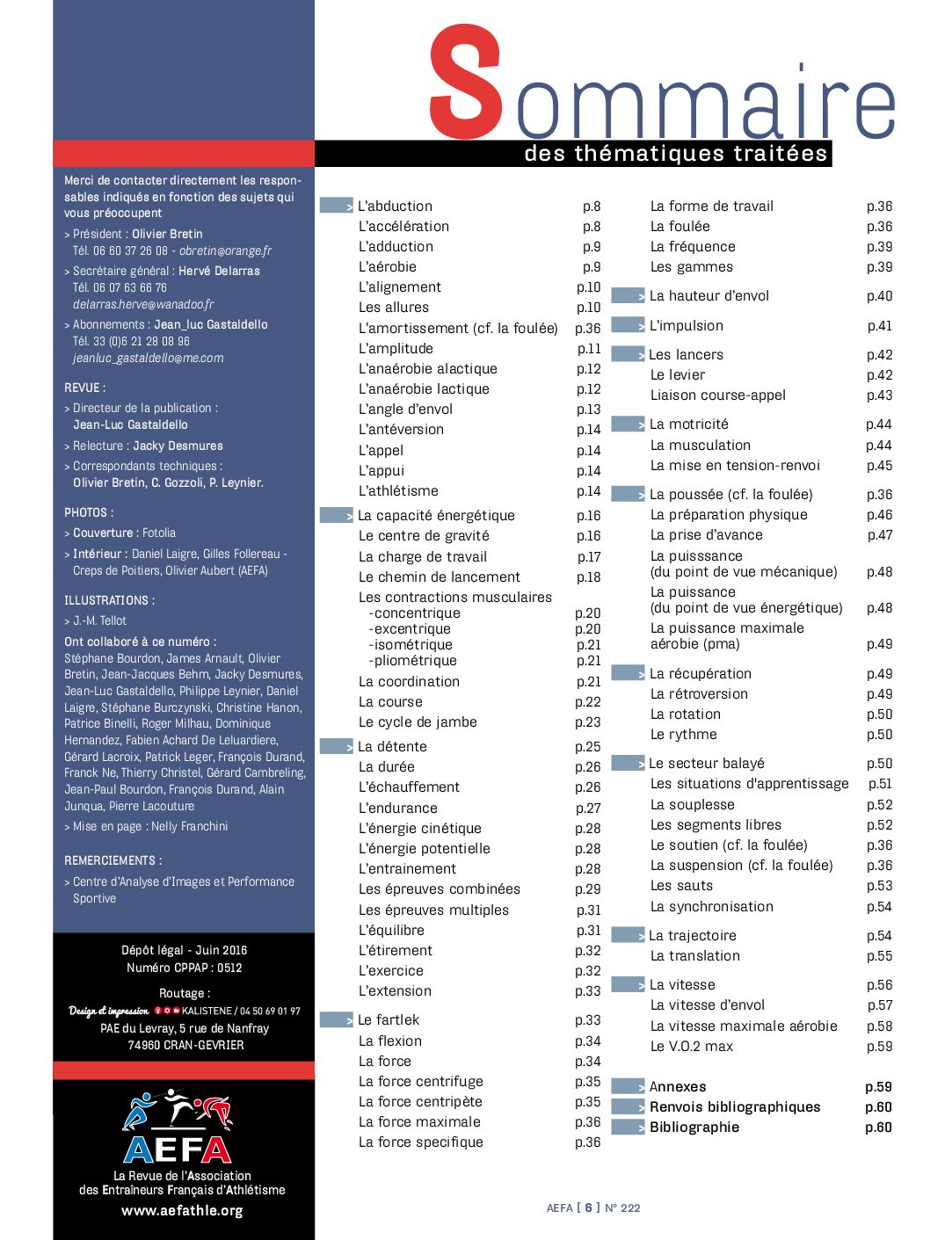 N°222 Lexique Athlé